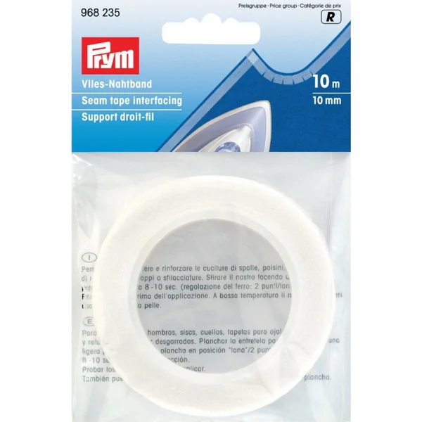 Entretela para Costuras 10mm Prym: Termoadhesiva