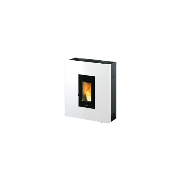 Estufa de Pellets Pasillo Blanca 8 kW - Eider Biomasa