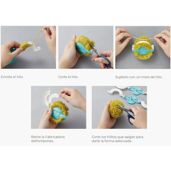 Fabricadores de Pompones Clover Pom-Pom Maker - Imagen 3
