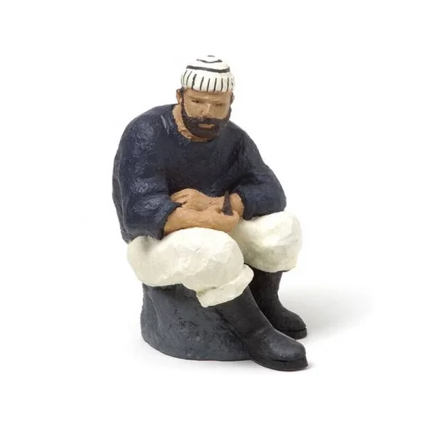 Figura de marinero sentado