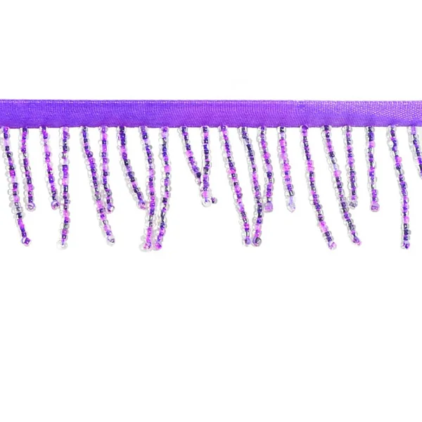 Fleco de Abalorio Violeta 4 cm