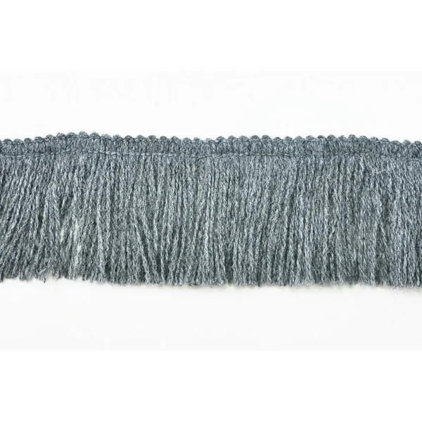 Fleco de hilo gris de 5 cm
