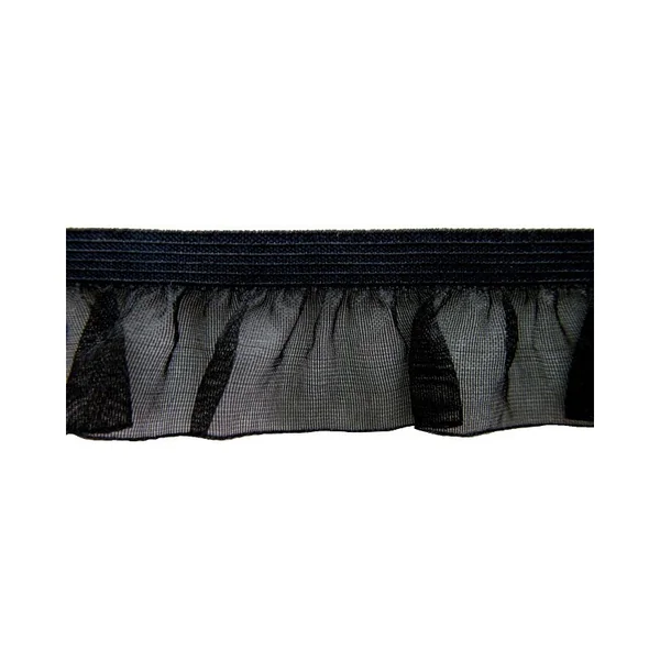 Fruncido elástico de organza
