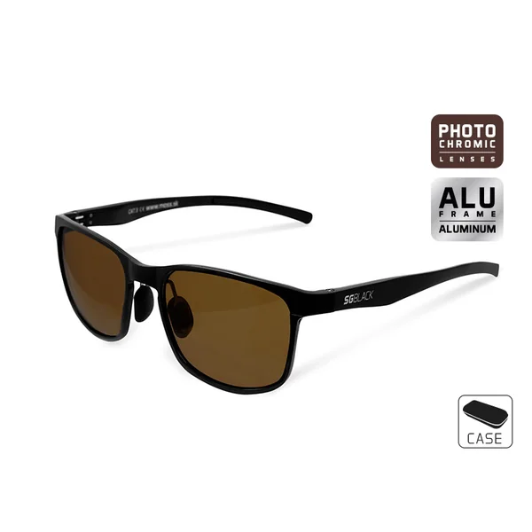 Gafas fotocromáticas Delphin SG BLACK con lentes marrones