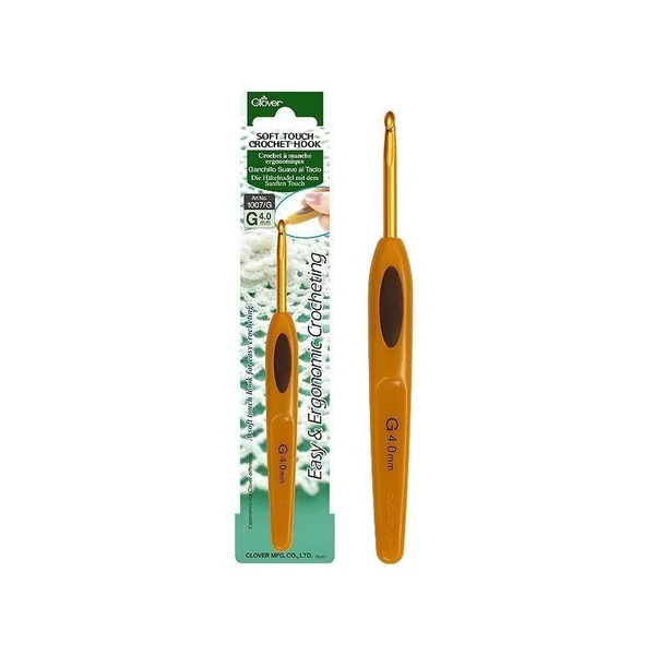 Ganchillo Ergonómico Clover Soft Touch - Ideal para Crochet - Imagen 3