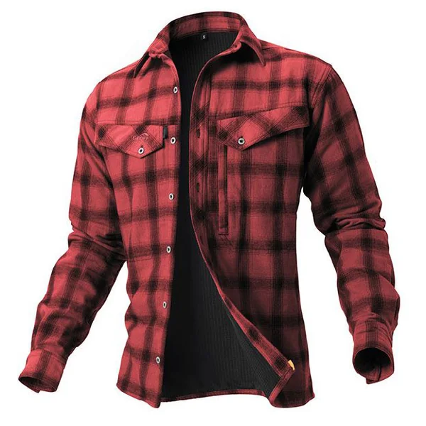 Geoff Anderson Ezmar+ camisa de franela con forro rojo