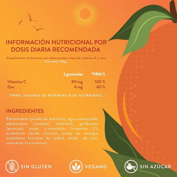 Gomicare Immunity Boost Sabor Orange 60 Und - Imagen 3