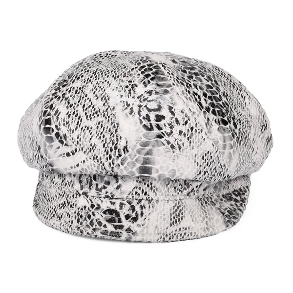 Gorra Baker Boy estampado de serpiente de Seeberger - Blanco - Imagen 2