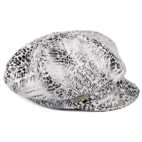 Gorra Baker Boy estampado de serpiente de Seeberger - Blanco - Imagen 3
