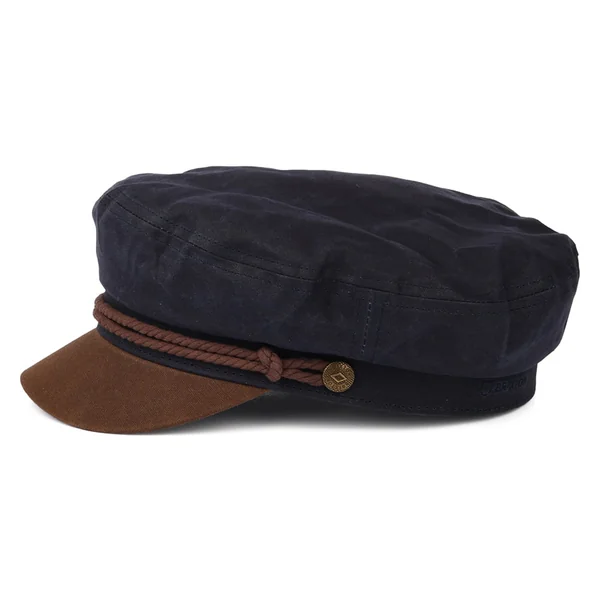 Gorra marinera de algodón encerado de Brixton - Azul Marino-Marrón - Imagen 3