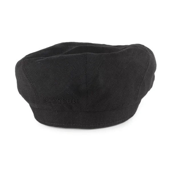 Gorra plana Driver de lino de Stetson - Negro - Imagen 4
