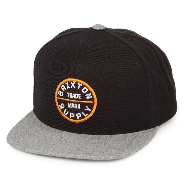 Gorra Snapback Oath IV de Brixton - Negro-Gris