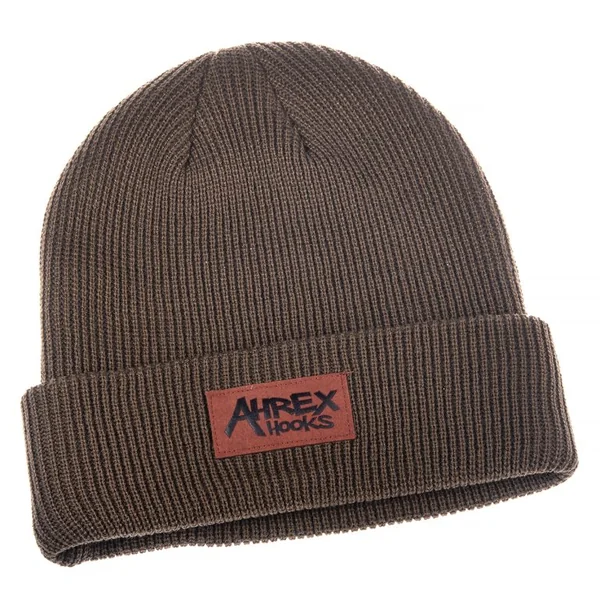 Gorro Ahrex Suede Patch Beanie marrón