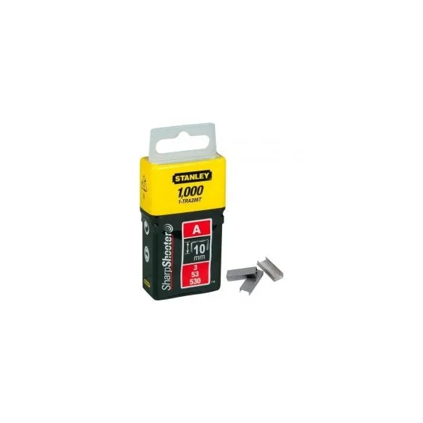 Grapas TipoA 10mm 1000unds STANLEY 1-TRA206T