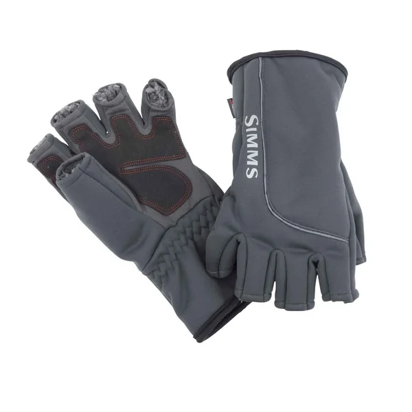 Guante Simms Guide Windbloc Half-Finger Mitt raven