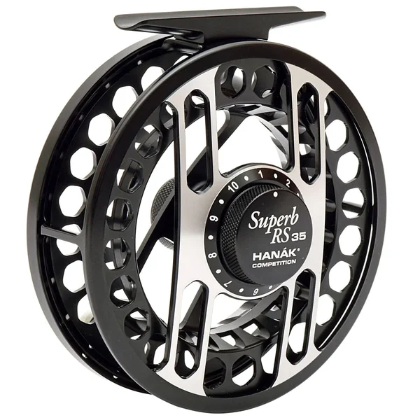 Hanak Superb RS 35 carrete de mosca black mate