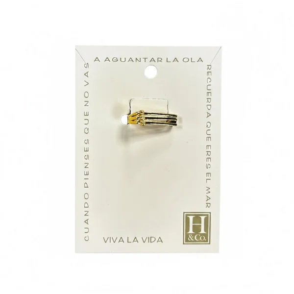 H&Co Anillo Ajustable Para Damas Calma Marítima - Imagen 3