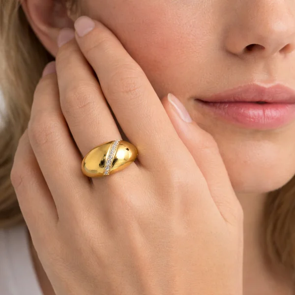 H&Co Anillo Ajustable Para Damas Eclipse
