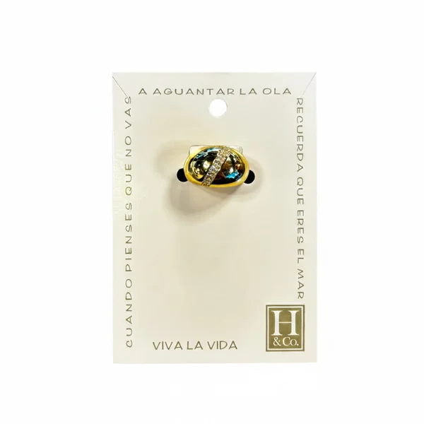 H&Co Anillo Ajustable Para Damas Eclipse - Imagen 3