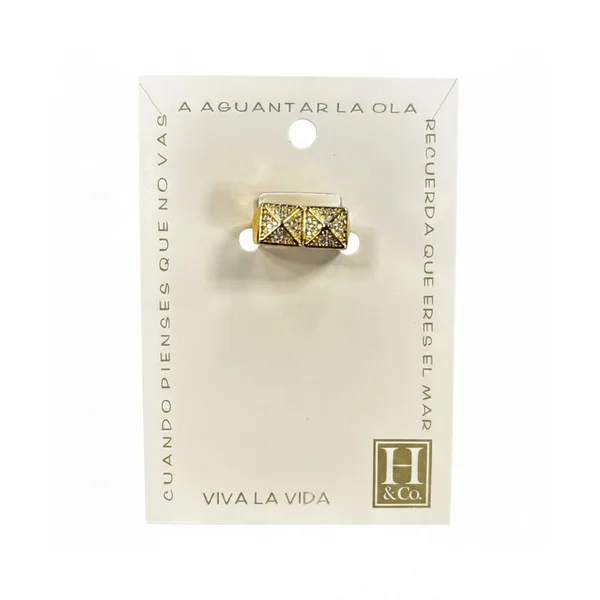 H&Co Anillo Ajustable Para Damas Fortaleza - Imagen 3