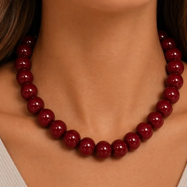 H&Co Collar Para Damas Cherry Glow