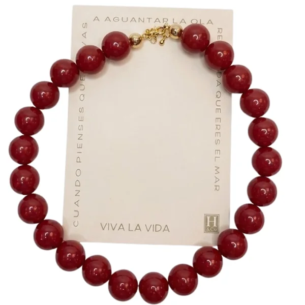 H&Co Collar Para Damas Cherry Glow - Imagen 2