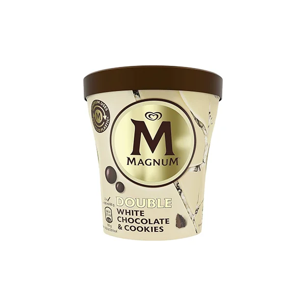 Helado Magnum Double White Chocolate & Cookies 440ml