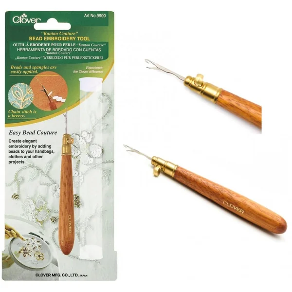 Herramienta de Bordado con Cuentas Clover Kantan Couture