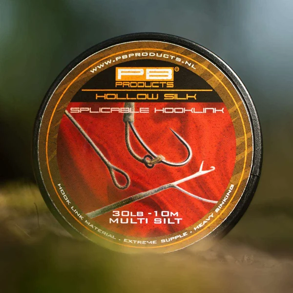 Hilo hueco de seda - Hooklink ensamblable - 30LB - 10M