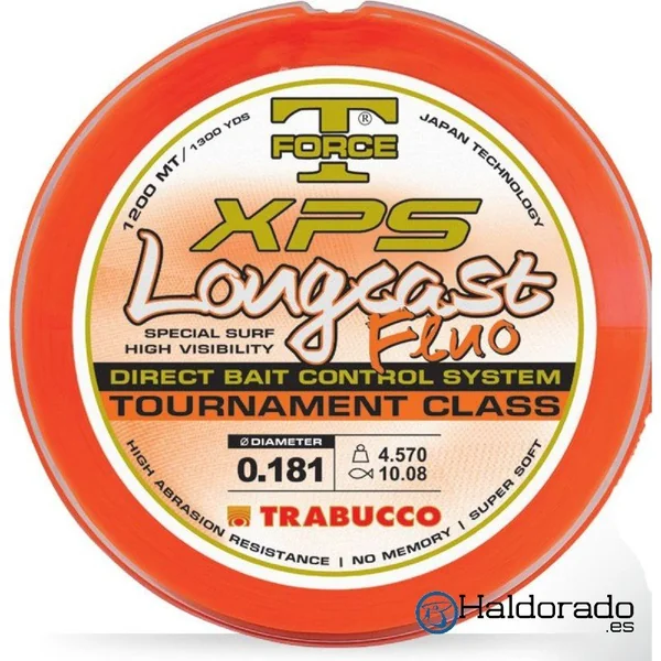 Hilo Trabucco T-Force Longcast Fluo 0,35mm 34,81kg