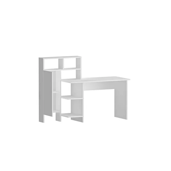 Houten bureau "Bugra" - 135 x 60 x 111 cm - Wit