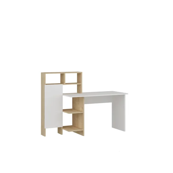 Houten bureau "Bugra" - 135 x 60 x 111 cm - Wit