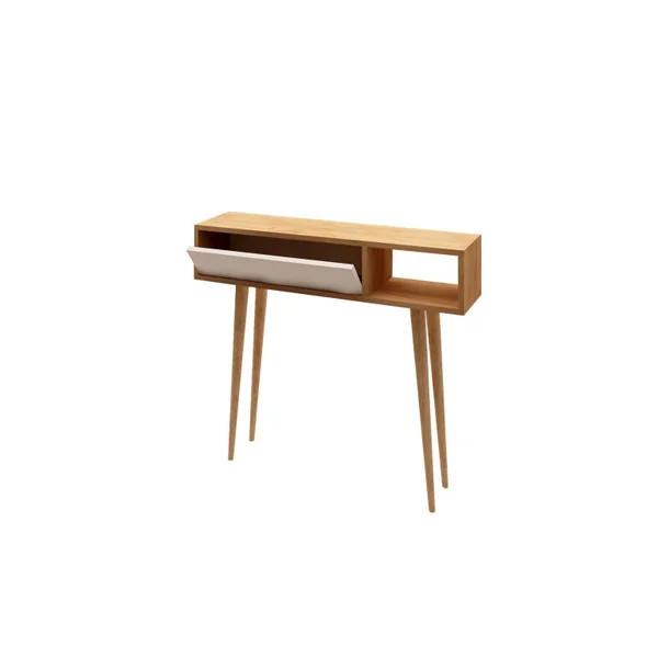 Houten console "Oseyo" - 100 x 30 x 94 cm - Bruin