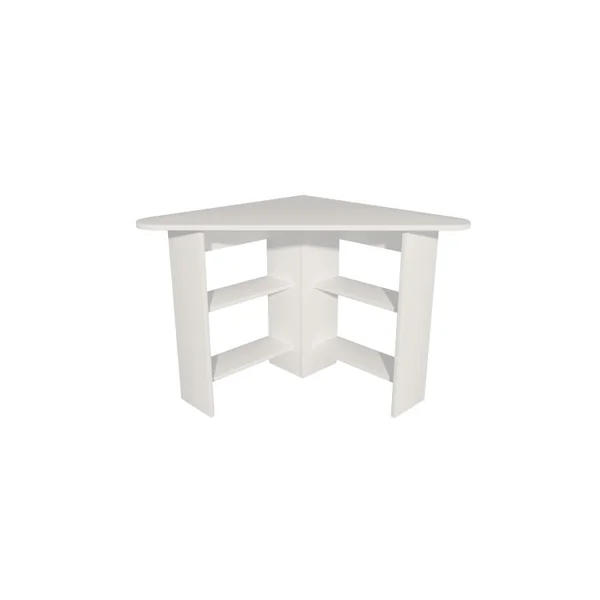 Houten hoekbureau - 80 x 80 x 73 cm - Wit