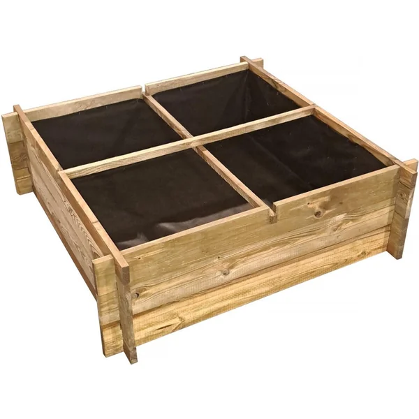Houten moestuin "Aroma" - 100 x 100 x 30 cm