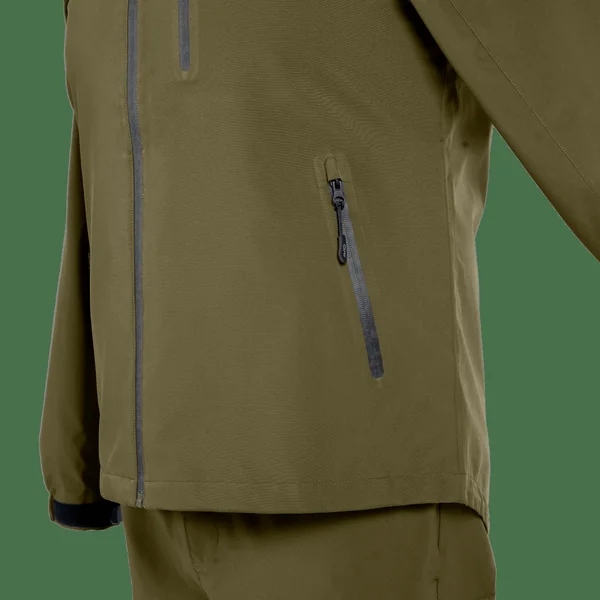 Hydro-Force - Chaqueta - Cremallera completa - Caqui - Impermeable - Imagen 2