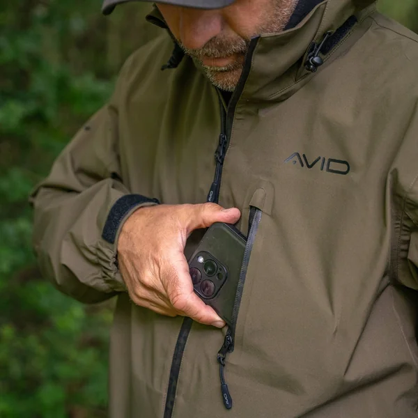 Hydro-Force - Chaqueta - Cremallera completa - Caqui - Impermeable - Imagen 6