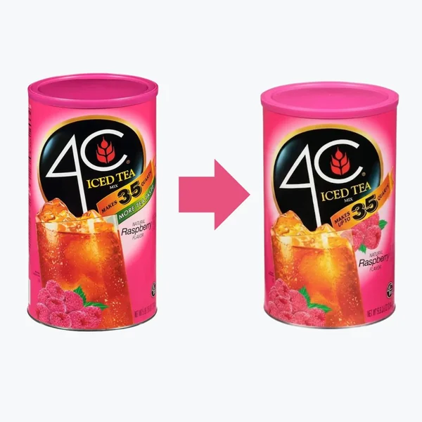 Iced Tea Mix 4C Natural Raspberry Te 2.34Kg - Imagen 2