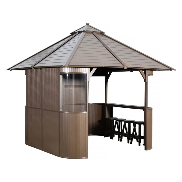 Jacuzzi spa overkapping huisje "Bali" - 330 x 330 x 323 cm