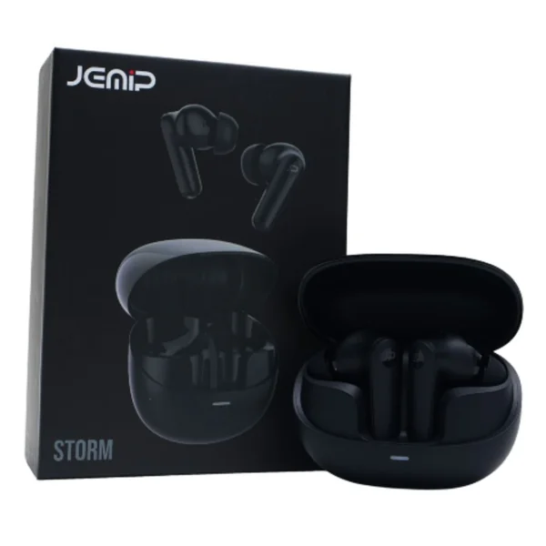 Jemip Audífonos Basic Earbuds Storm Pods Negros - Imagen 2