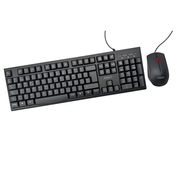 Jemip Combo De Teclado + Mouse Office Color Negro