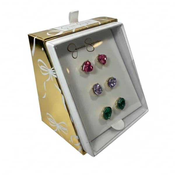 Jessica Simpson Set de Zarcillos 3 Pares - Imagen 3