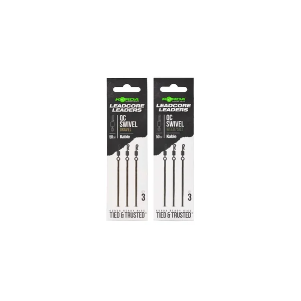 Kable Leadcore Leader - 50cm - QC Swivel