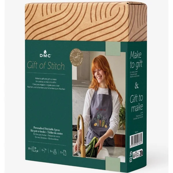 Kit Bordado DMC - Delantal Personalizable para Chefs y Reposteros