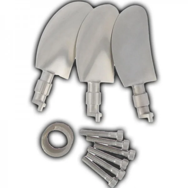 Kit de 3 cuchillas Racing de acero inoxidable