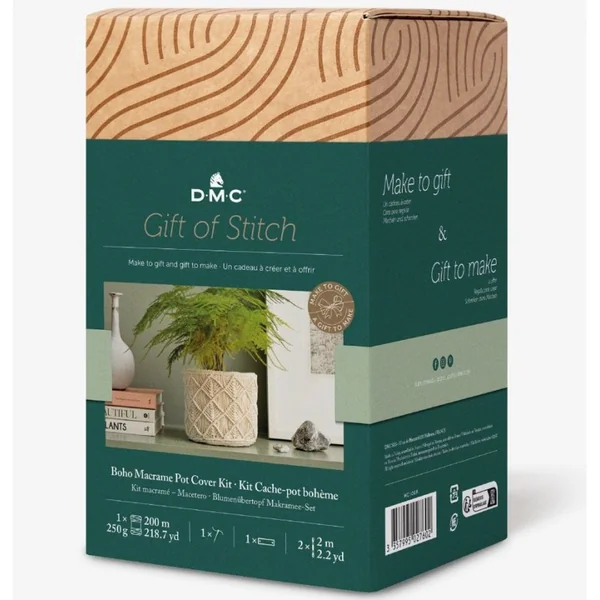 Kit Macramé DMC - Macetero Boho