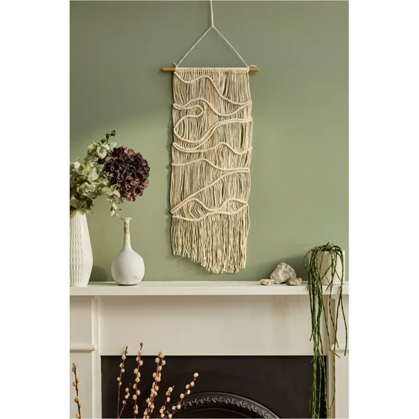 Kit Macramé DMC - Tapiz Olas de Nudos Boho Reciclado - Imagen 2