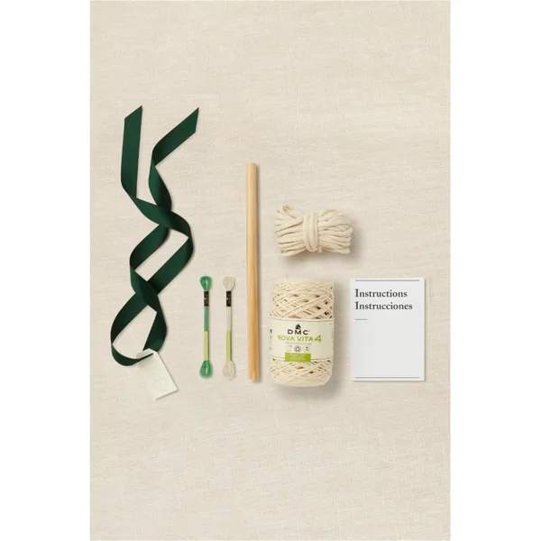 Kit Macramé DMC - Tapiz Olas de Nudos Boho Reciclado - Imagen 3