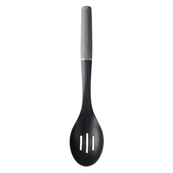 KitchenAid Cuchara Ranurada Antiadherente De Nylon Color Gris
