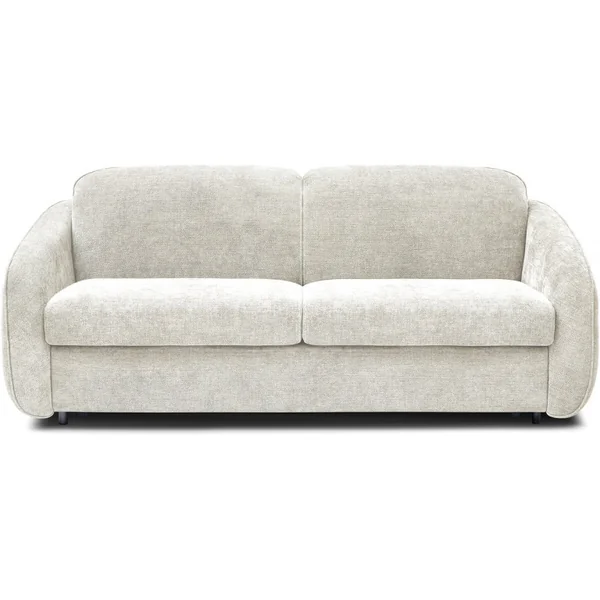 "Laurie" express slaapbank in structuurstof - 140 cm bed - 3 plaatsen - Beige
